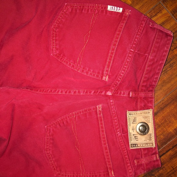 RED. VINTAGE. IKEDA. TAPERED JEANS. - Picture 5 of 6